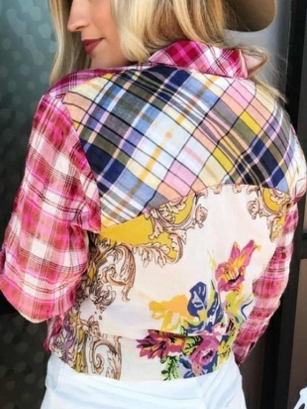 Aratta Silent Journey Plaid Button Down Shirt